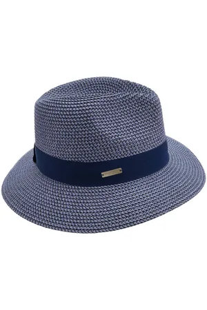 Seeberger Sonnenhut Papierstroh Mix Fedora mit Ripsbandumlage 54891-0 - Verkäufer: