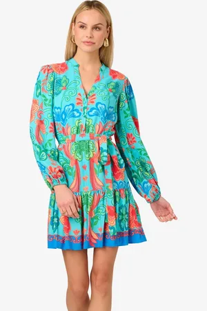 Adrianna Papell Shirtkleid Printed Short Dress Abendessen, tagsüber, Urlaub, Sommer, Anlass - Verkäufer: GoJungo GmbH