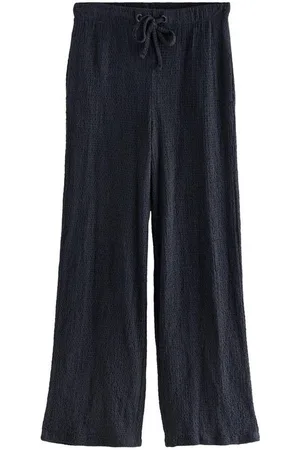 Next Palazzohose Strukturierte Hose mit weitem Bein und Kordelzug (1-tlg) - Verkäufer: Germany GmbH
