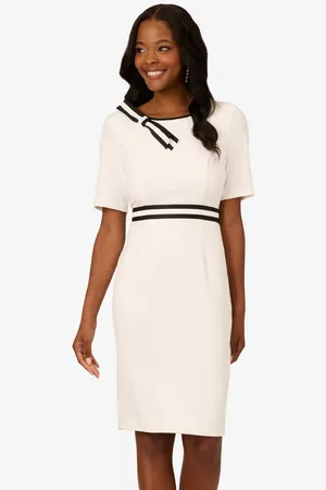 Adrianna Papell Etuikleid Crepe Ribbon Short Dress Abend, Abendessen, Hochzeit, Anlass - Verkäufer: GoJungo GmbH