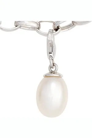 Jobo Charm Perle, 925 Silber mit einer Süßwasser-Zuchtperle