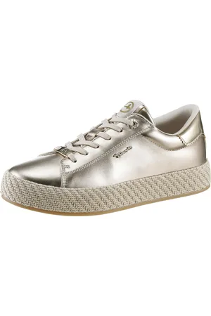 Tamaris Plateausneaker, Freizeitschuh, Halbschuh, Schnürschuh mit Textilkordel am Plateau