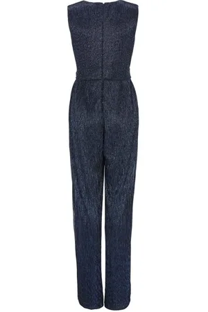 Swing Jumpsuit - ärmellos - mit seitlicher Raffung in - Plissierter Lurex-Jumpsuit - Verkäufer: Schneider Fashion Store