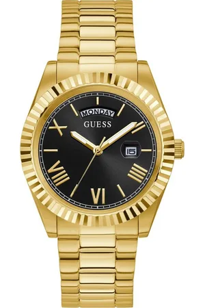 Guess Quarzuhr CONNOISSEUR GW0265G3, Armbanduhr, Herrenuhr, Datum, Wochentag, Edelstahlarmband