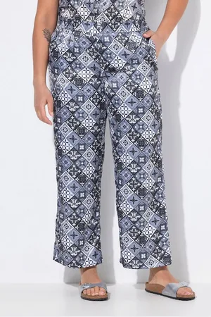 Angel of Style Schlupfhose Hose weites Bein Satin mit Druck - Verkäufer: Popken Fashion Group