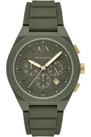 Armani Exchange Chronograph SYNC AX4169, Quarzuhr, Armbanduhr, Herrenuhr, Silikonarmband, analog, Tag