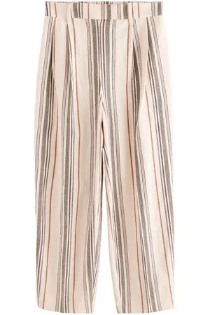 Next Stoffhose Gestreifte Hose mit Barrel-Beinschnitt, Baumwolle (1-tlg) - Verkäufer: Germany GmbH