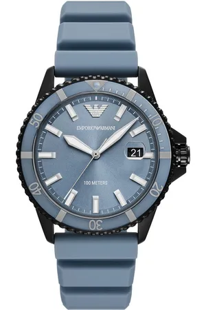 Emporio Armani Quarzuhr AR11685, Armbanduhr, Damenuhr, Herrenuhr, Silikonarmband, analog, Tag