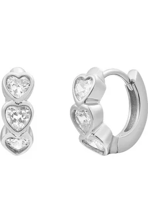 Xenox Paar Ohrstecker Ohrringe Damen Love Story Herzen Zirkonia Sterlingsilber XS10057 - Verkäufer: Karat24