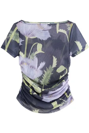 Next Shirttop Kurzärmeliges, gerafftes Mesh-Oberteil (1-tlg) - Verkäufer: Germany GmbH