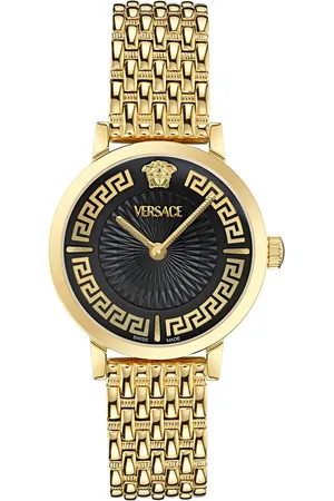 VERSACE Quarzuhr GRECA FORTUNA VE0A00525, Armbanduhr, Damenuhr, Swiss Made, Edelstahlarmband, analog