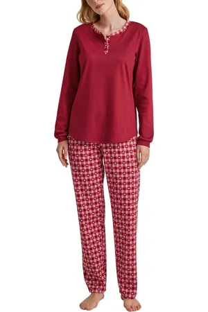 Calida Pyjama Damenpyjama 41495 Rio Red (1 Stück, 1 tlg., 1 Stück) Heavy Interlock - Verkäufer: Mein Style