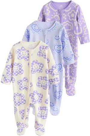 Next Schlafoverall Babyschlafanzüge mit Zweiwege-RV, 3er-Pack (3-tlg) - Verkäufer: Germany GmbH