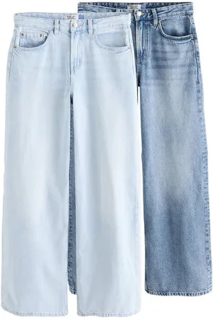 Next Weite Jeans Jeans mit weitem Bein aus Baumwolle im 2er-Pack (2-tlg) - Verkäufer: Germany GmbH