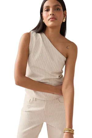 Next One-Shoulder-Top Einschulteriges Denim-Oberteil (1-tlg) - Verkäufer: Germany GmbH