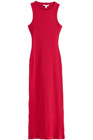 Next Maxikleid Geripptes, ärmelloses Maxikleid mit Ringerrücken (1-tlg) - Verkäufer: Germany GmbH