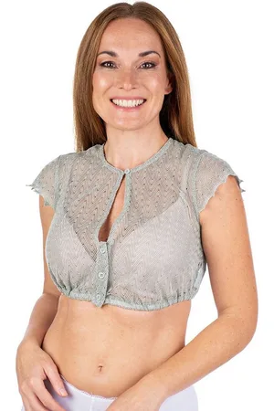Hammerschmid Dirndlbluse Dirndlbluse - CLARA FA - jadegrün - Verkäufer: Alpenwahnsinn Tracht & Lifestyle