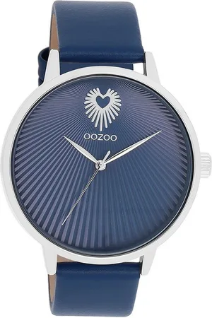 Oozoo Quarzuhr Damen Armbanduhr Timepieces Analog, (Analoguhr), Damenuhr rund, groß (ca. 42mm) Lederarmband, Fashion-Style - Verkäufer: Fit4Style Silberschmuck - IMPPAC