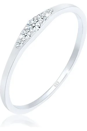 Elli DIAMONDS Verlobungsring Verlobungsring Diamant (0.09 ct) 925 Silber - Verkäufer: JULIE & GRACE GmbH