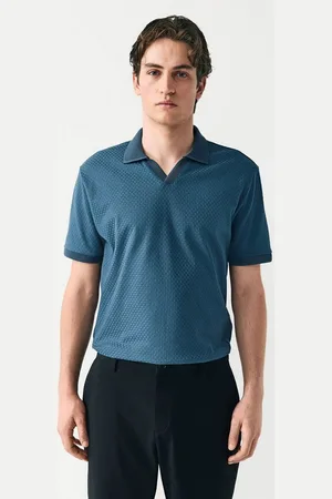 Next Poloshirt Strukturiertes Poloshirt mit Kuba-Kragen (1-tlg) - Verkäufer: Germany GmbH