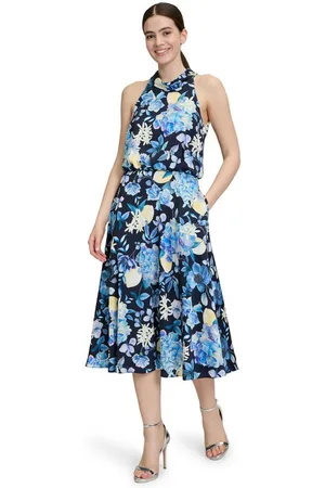 Vera Mont Cocktailkleid Cocktailkleid mit Stehkragen Druck