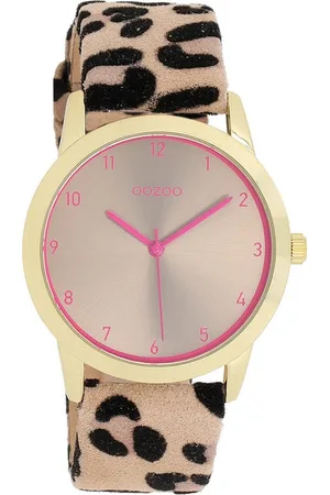 Oozoo Quarzuhr Damen Armbanduhr beige , (Analoguhr), Damenuhr rund, mittel (ca. 38mm) Lederarmband, Casual-Style - Verkäufer: Fit4Style Silberschmuck - IMPPAC