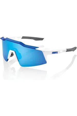 100% Fahrradbrille Speedcraft SL - HiPER Mirror Lens - Matte White / Metallic Blue - Verkäufer: Hoco Online GmbH