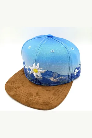 Bavarian Couture Baseball Cap Cap "Edelweiß Bergliebe" hellblau - Verkäufer: hutraum