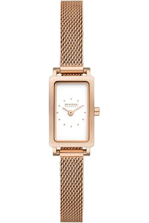 Skagen Quarzuhr HAGEN MICRO SKW3148, Armbanduhr, Damenuhr, Edelstahlarmband, analog