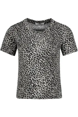 Fresh Made T-Shirt Damen Shirt mit Leopardenprint kurzarm, Rundhals, mit coolem LeoPrint - Verkäufer: FASHION5