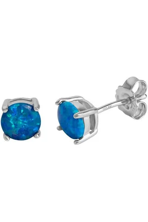 Firetti Paar Ohrstecker Schmuck Geschenk Silber 925 Ohrschmuck Edelstein Opal, mit Opal (synth)