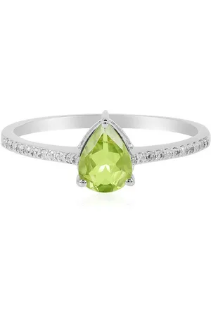 Cavill Silberring Schicker chinesischer Peridot & Zirkon Silber Ring, 0,937ct (1-tlg) - Verkäufer: Juwelo Deutschland GmbH