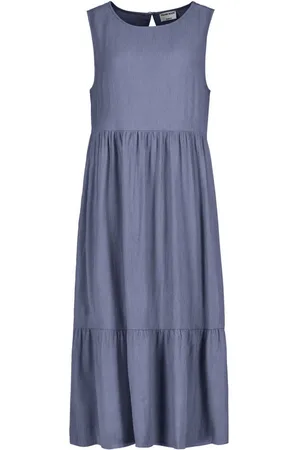 Fresh Made Shirtkleid Ärmelloses Kleid mit Rüschen und Schlüssellochausschnitt (lang) Long-Dress - Verkäufer: ARIZONAS