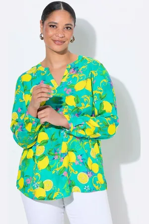 Miamoda Longbluse Bluse Regular Fit Zitronen - Verkäufer: Popken Fashion Group