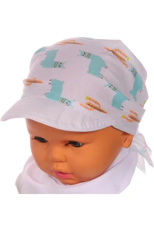 La Bortini Kopftuch Baby Kinder Bandana Tuch mit Schirm Schirmmütze Kopfbedeckung, Sommermütze aus reiner Baumwolle, Einheitsgröße - Verkäufer: A&O Baby-und Kindermoden