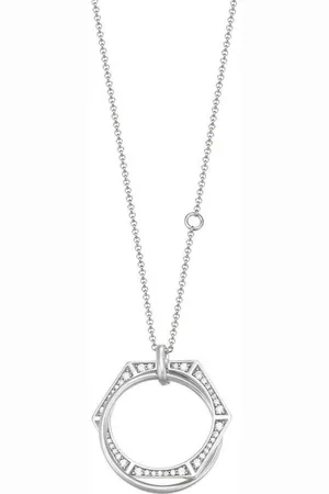 JOOP! Kette mit Anhänger JPNL90758A450 Halskette mit Anhänger Edged Zirkonia Silber 45 cm - Verkäufer: Karat24