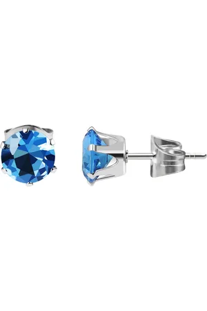 Akzent Paar Ohrstecker Sultana Edelstahl Ohrstecker mit Zirkonia Steinen, Blau (Paar, Paar), Damen Ohrring - Verkäufer: Shaghafi GmbH