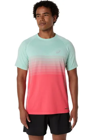 Asics Laufshirt SEAMLESS SS TOP CORAL REEF/OASIS GREEN - Verkäufer: Sport Rossow GmbH