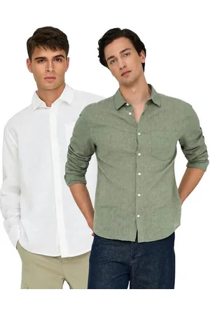 Only & Sons Leinenhemd Basic langarm Hemd im Doppelpack - Verkäufer: mailopoint