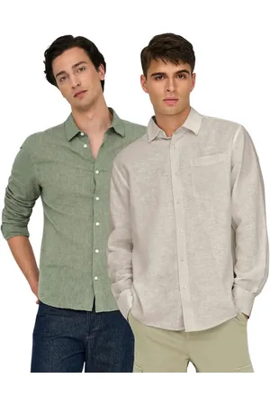 Only & Sons Leinenhemd Basic langarm Hemd im Doppelpack - Verkäufer: mailopoint