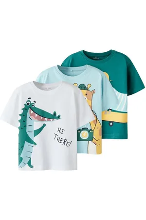 NAME IT T-Shirt NMMHELGE 3P SS NREG TOP PB