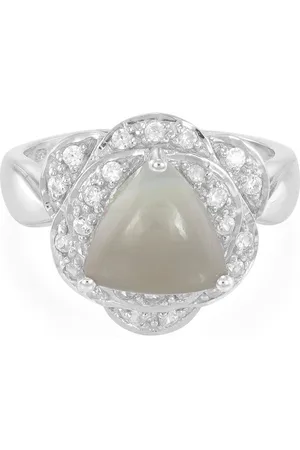 Cavill Silberring Botswana Achat 925 Silber Trilliant Ring, 2,38ct (1-tlg) - Verkäufer: Juwelo Deutschland GmbH