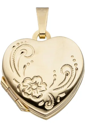 Jobo Medallionanhänger Anhänger Medaillon Herz, 333 Gold