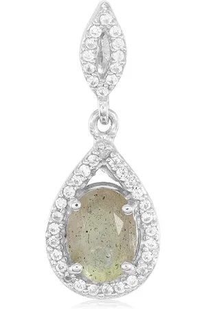 Cavill Anhänger Set Madagaskar Labradorit & Zirkon Silber-Anhänger, 1,182 ct (1-tlg) - Verkäufer: Juwelo Deutschland GmbH
