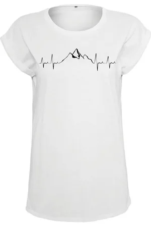 Youth Designz Print-Shirt "Heartbeat Mountain" Damen T-Shirt als Statement Geschenk Frauen Motiv mit stylichen Berg Aufdruck für Frauen - Verkäufer: EmDa Trading GmbH
