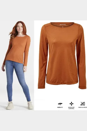 Craghoppers Kurzarmshirt - NosiLife Erin - Damen Shirt - orangebraun - Verkäufer: hive outdoor