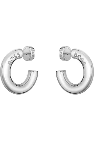 HUGO BOSS Paar Creolen LIVE, 1580689, 1580690, mit Preciosa Crystal