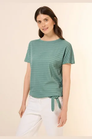 CECIL T-Shirt mit Knoten am Saum