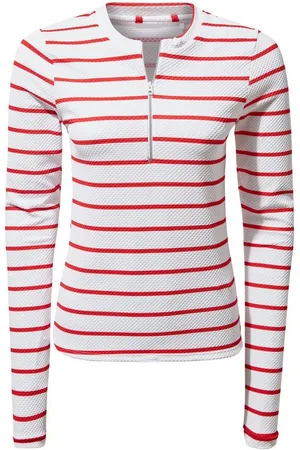 Craghoppers Kurzarmshirt - NosiLife Cordelia RshVt Damen Shirt Bade Longshirt, rot - Verkäufer: hive outdoor