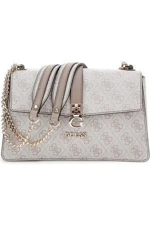 Guess Umhängetasche Schultertasche Zamira Dark Taupe Logo (1, 1-tlg., 1) - Verkäufer: TaschenParadies